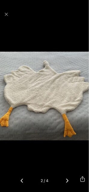 Ördek figürlü peluş bebek battaniyesi