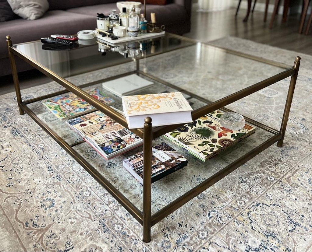 SALONUNUZA HAVA KATACAK MODERN ÇIFT KATLI CAM ORTA SEHPA - 4