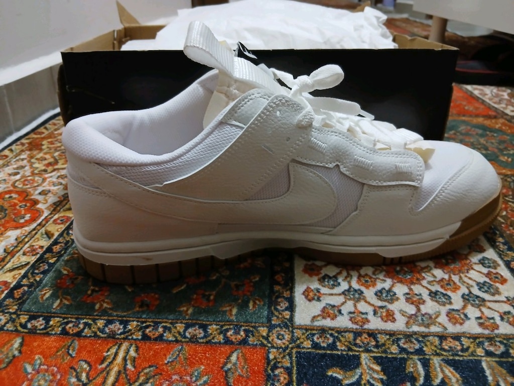 Nike dunk jumbo 46 numara beyaz spor ayakkabı Hiç kullanılmadı - 5