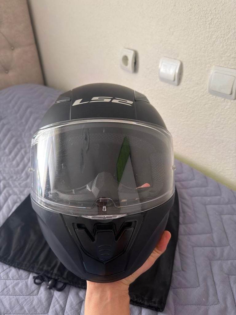 LS2 RAPİD 2 M BEDEN MAT SİYAH MAT KASK - 5