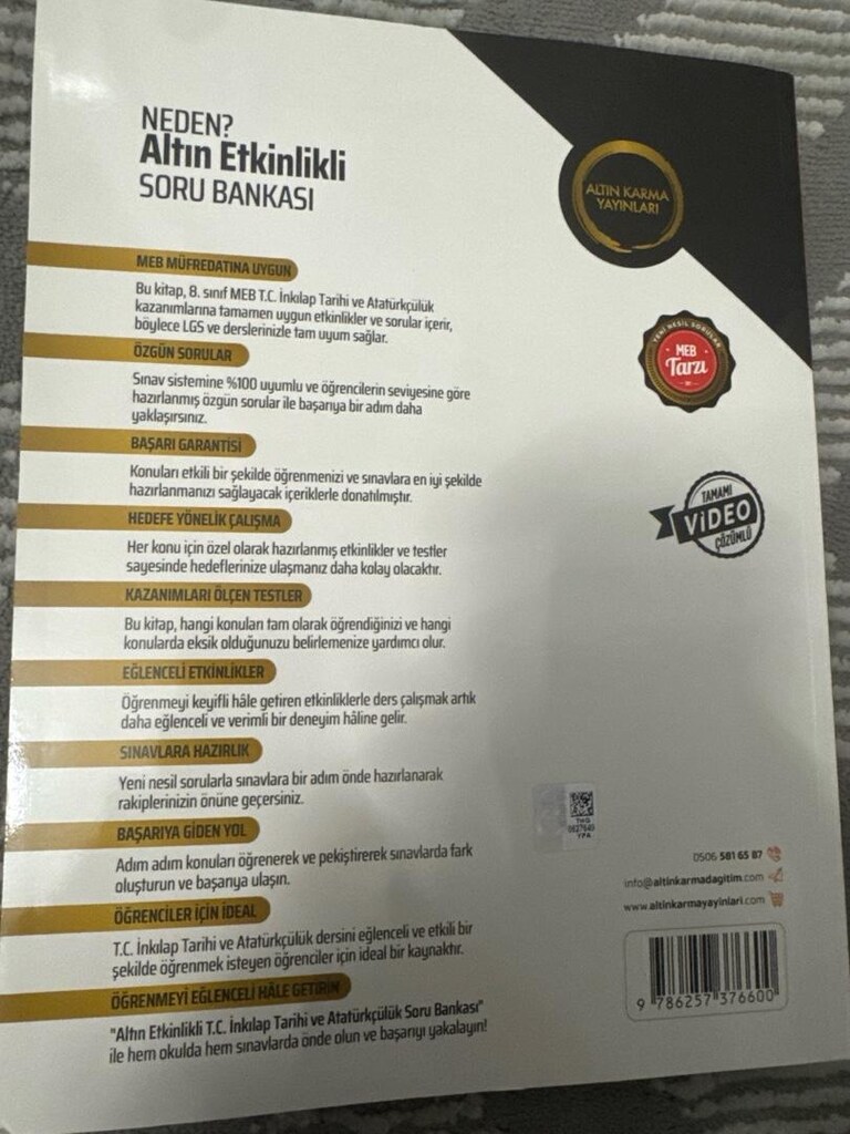 Altın karma yayınları sekizinci sınıf inkılap tarihi ve Atatürkçülük s - 2
