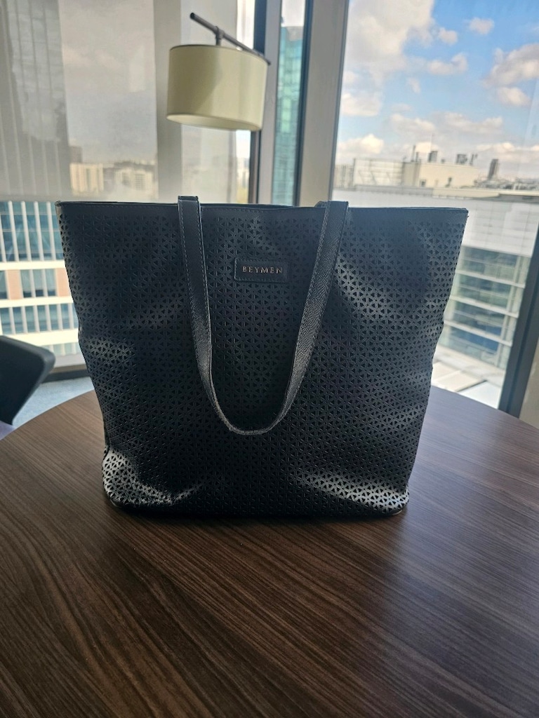Beymen Siyah Lazer Kesim Shopper Tote Çanta — Orijinal | Ankara Elden - 2