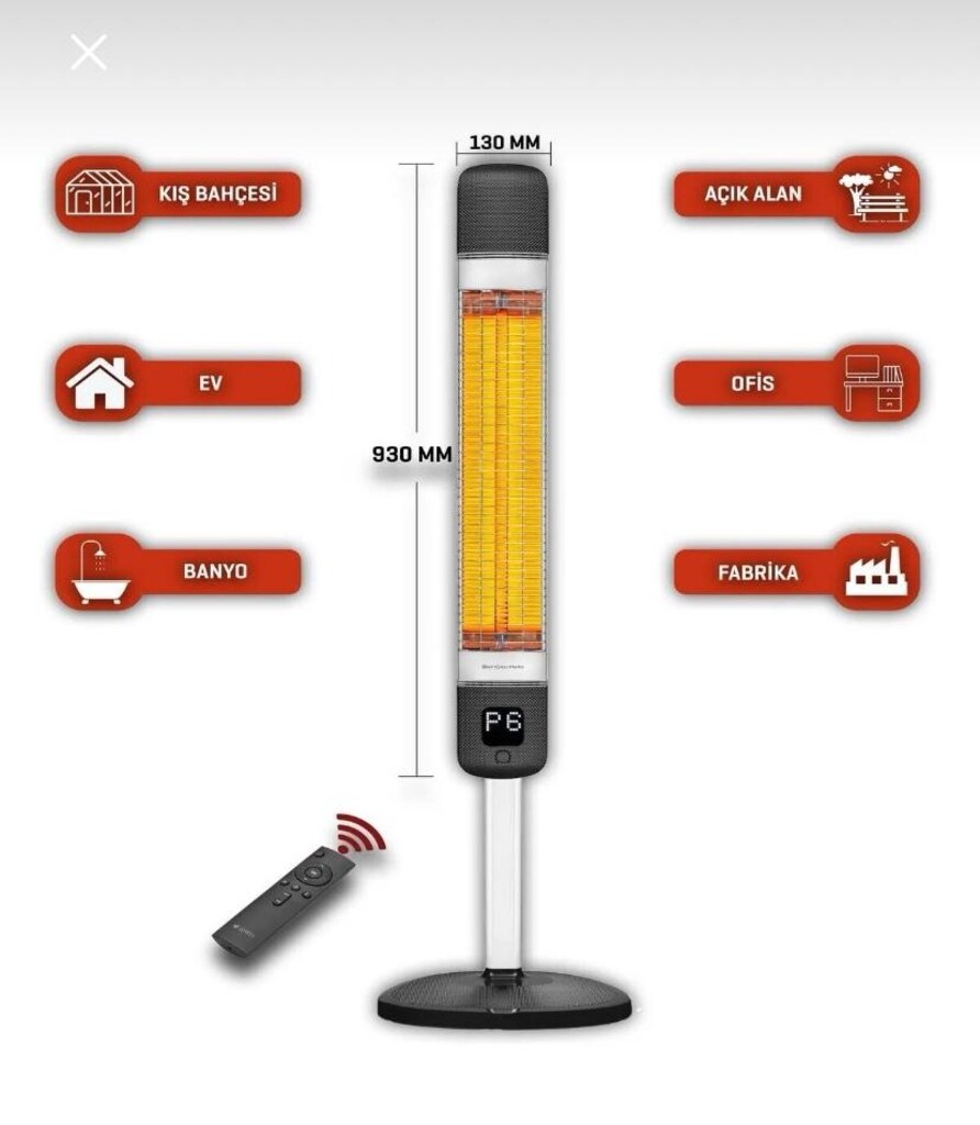 kule tipi elektrikli ısıtıcı - 6
