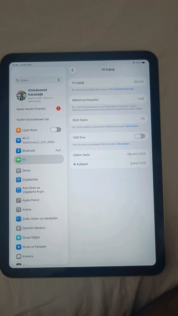ipad 11 nesil A16 - 3
