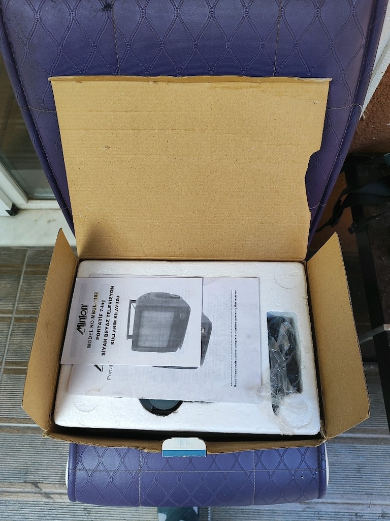 minton mbw-1102 siyah beyaz retro televizyon - 7