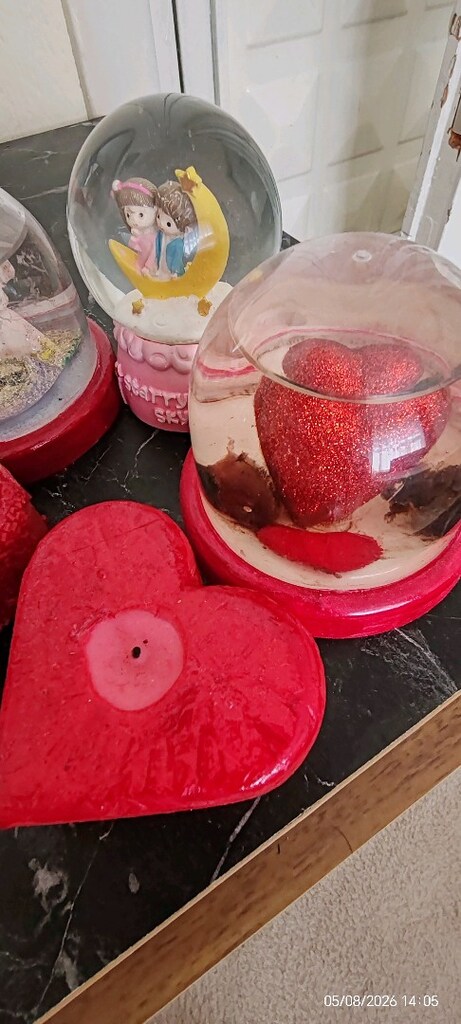 kar küresi e kırmız 2 âdet mum - 6