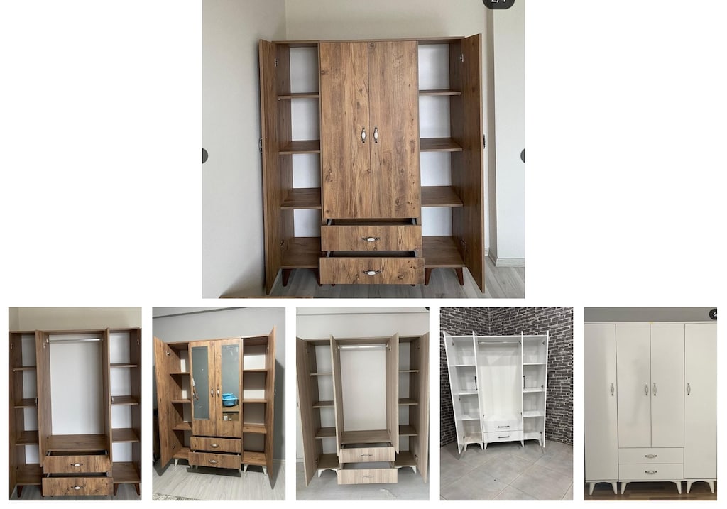 4 kapaklı elbise dolabı otjjfhnzod - 6