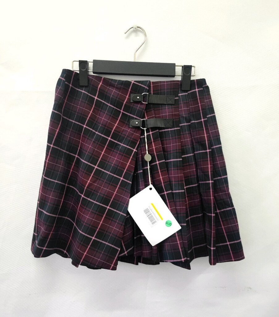 Maje Jorisa Tartan Pleated Woven Mini Etek - 4