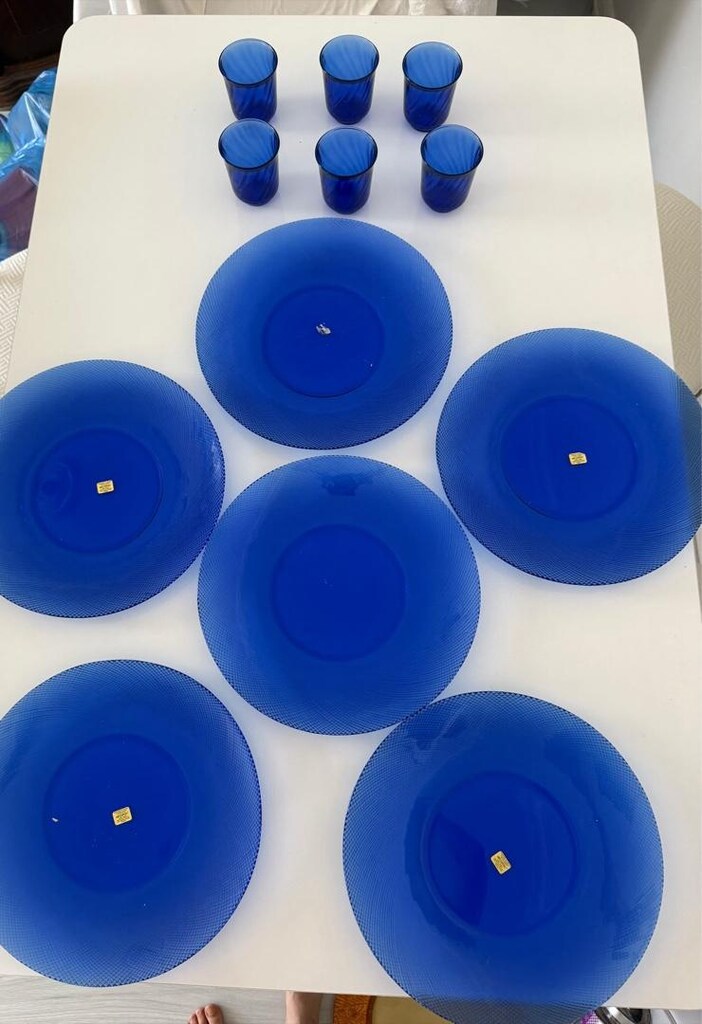 Arcoloc Kobalt Tabak Ve Bardak Takımı - 3