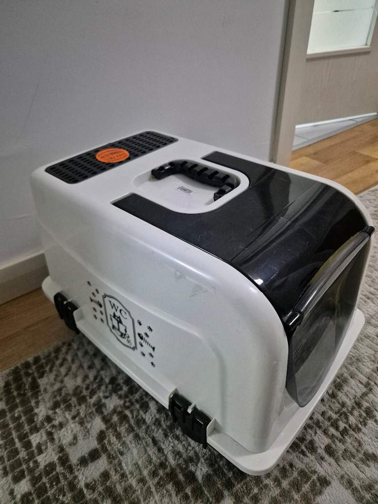 Aktif Karbon Filtreli (Small) Küçük Kapalı Kedi Tuvaleti - 3