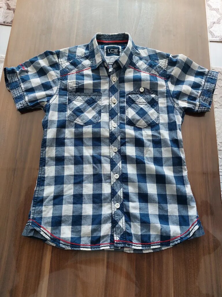 LC WAIKIKI KISA KOLLU GÖMLEK 10-12 YAŞ ÇOCUK