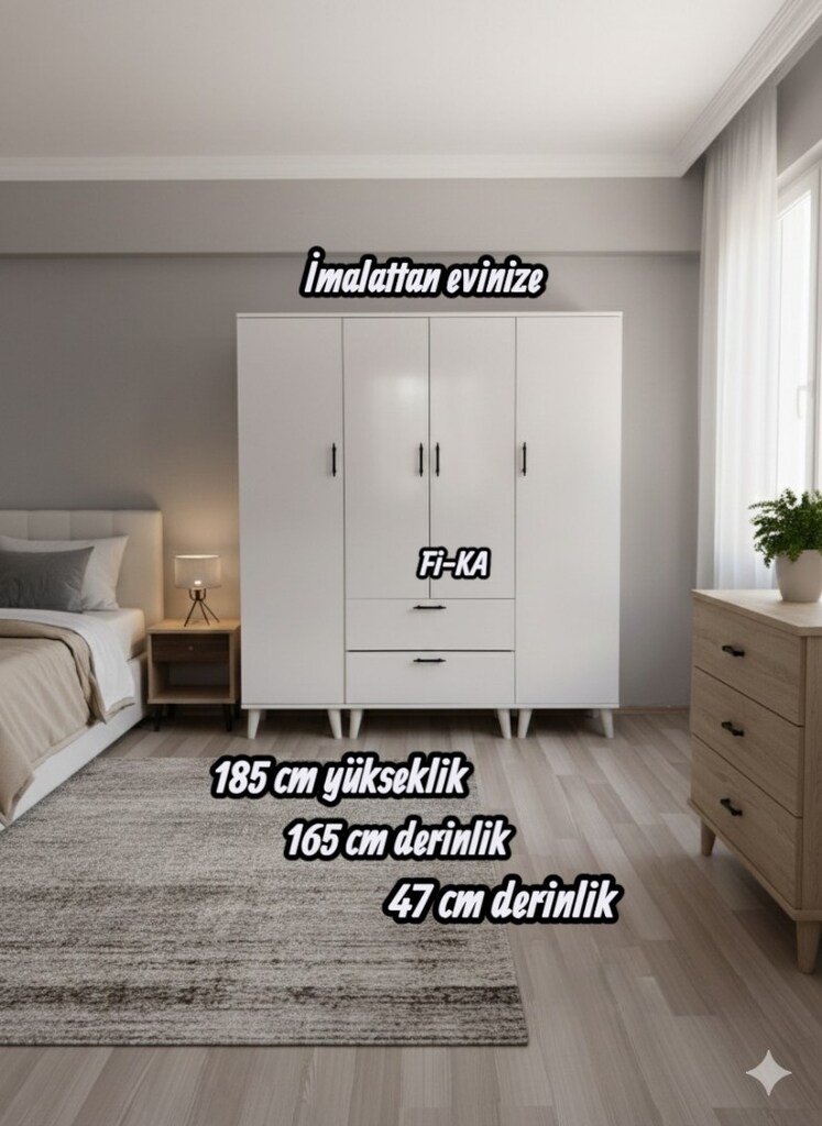4 KAPILI DOLAP ÜCRETSİZ NAKLİYE - 3