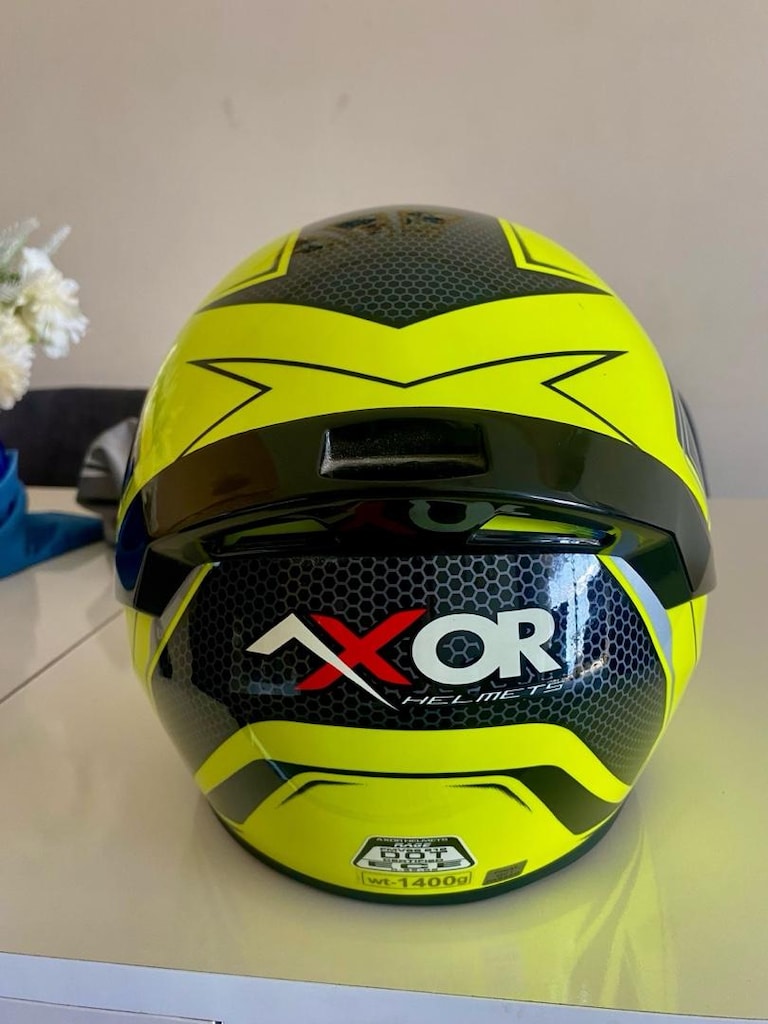 AXOR Rage Ecco Kapalı Kask Neon Sarı - Siyah L beden sıfır - 9