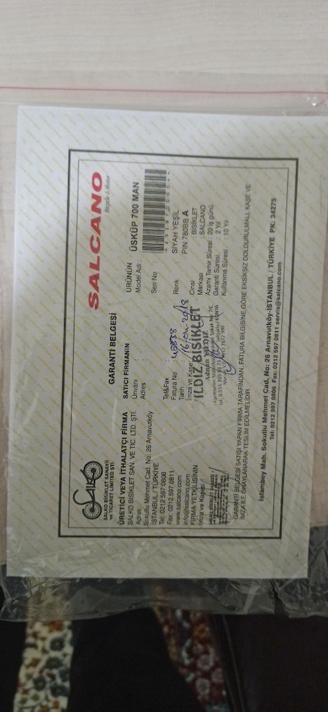 Salcano üskup 700 Man 28 jant - 7