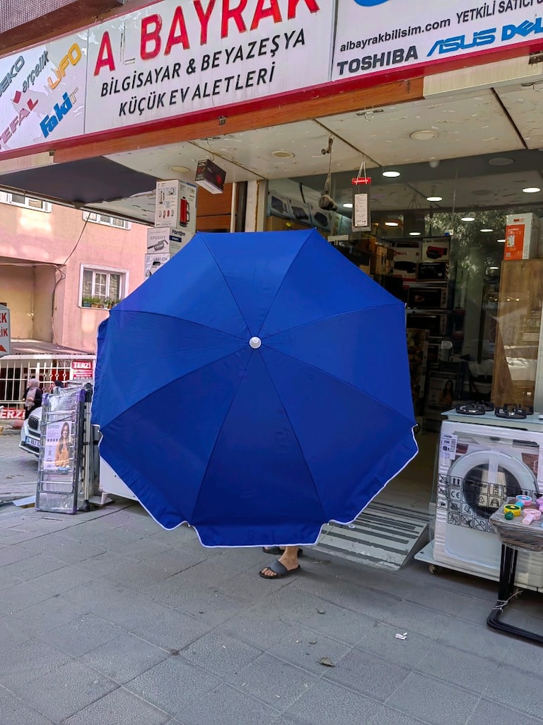 DEV KAMPANYA PLAJ ŞEMSİYESİ ŞEMSİYE KAMP PİKNİK YÜZME KARAVAN MAGAZADA - 4