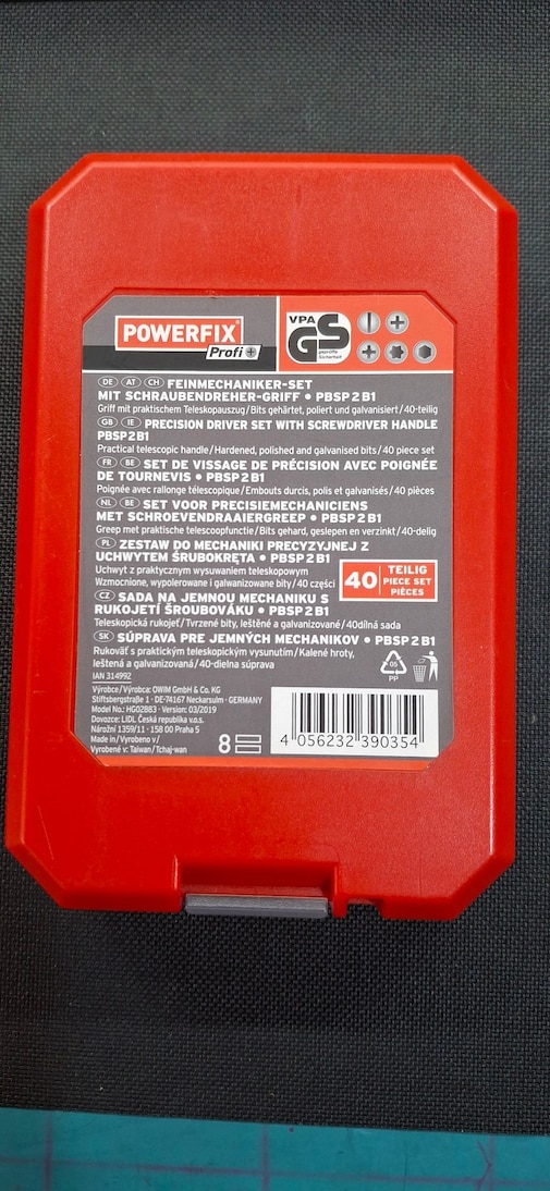 Powerfix Profi Mini Alet Seti 40 Parça – Hassas Tornavida Seti - 6
