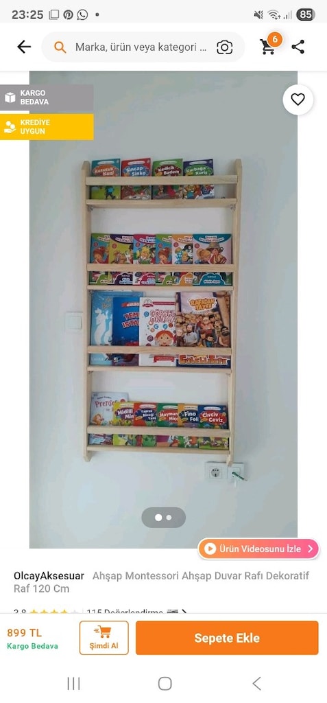montessori çocuk odası kitaplığı - 6