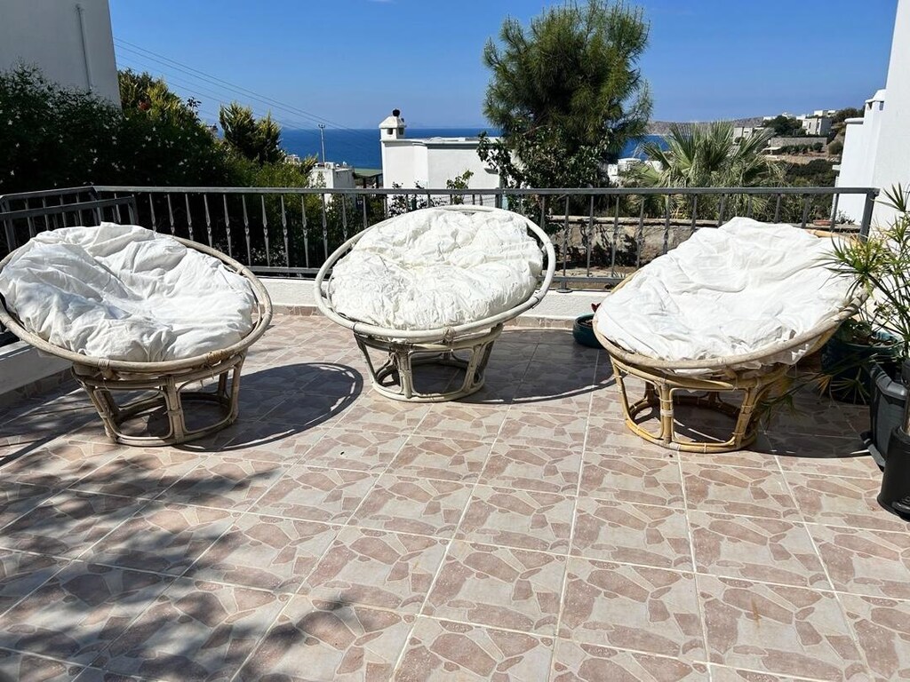 Bambu Rattan Koltuk Oturma Grubu Tekli berjer ikea mudo chakra stili - 13