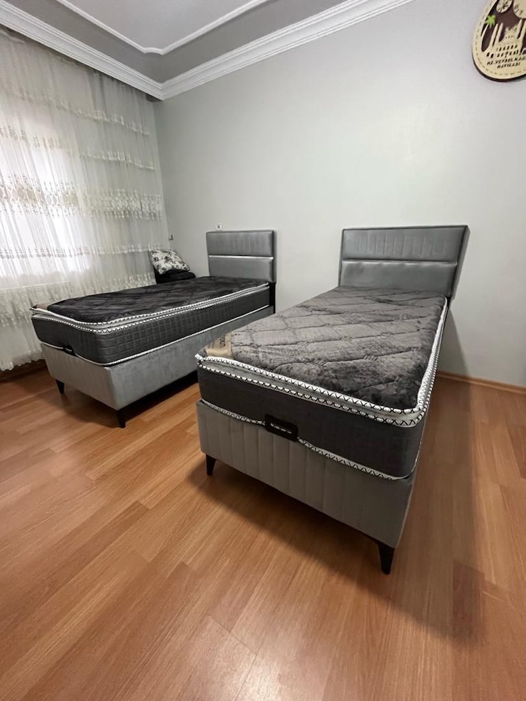 tek kişilik çelik kasa baza başlık yatak - 6