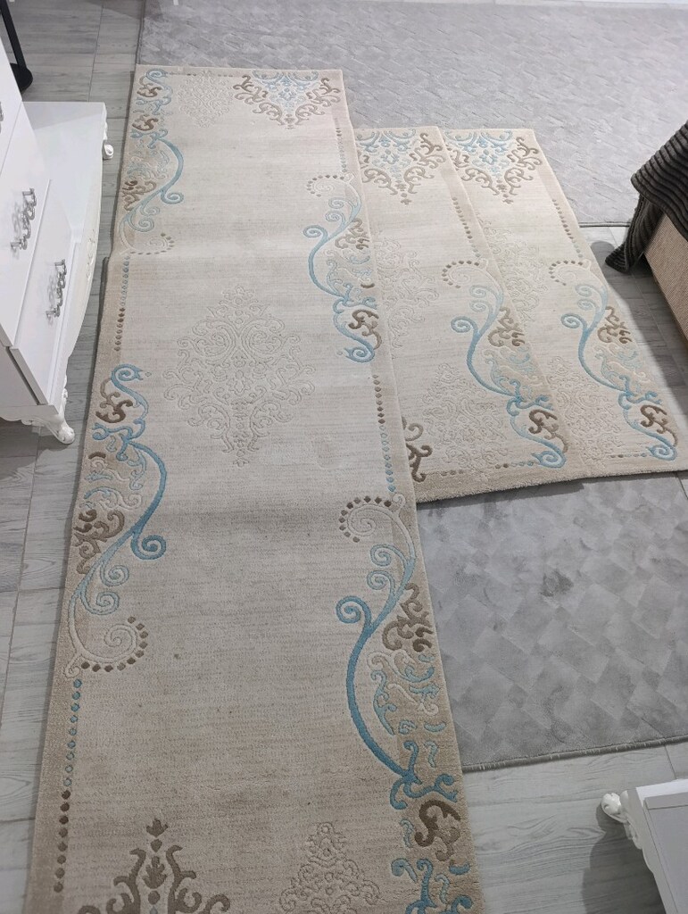 dört büyük salon halısı üç parça yatak odası halısı - 12