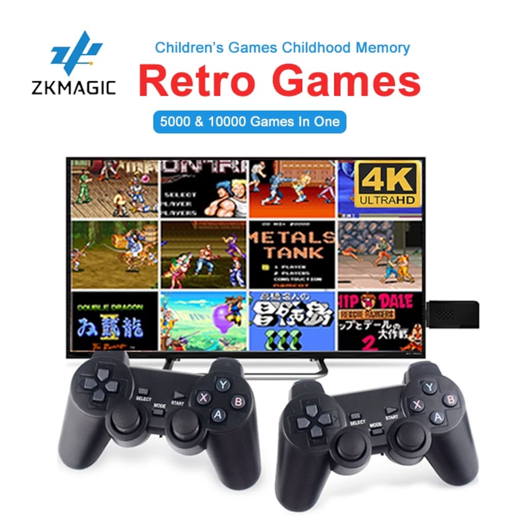 2.4G WIRELLES CONTROLLER GAMEPAD RETRO OYUN KONSOL TV BAĞLANTILI - 4