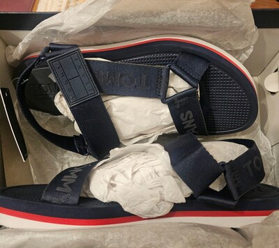 Tommy Hilfiger Tommy Jeans Mens EVA Sandal Erkek 42