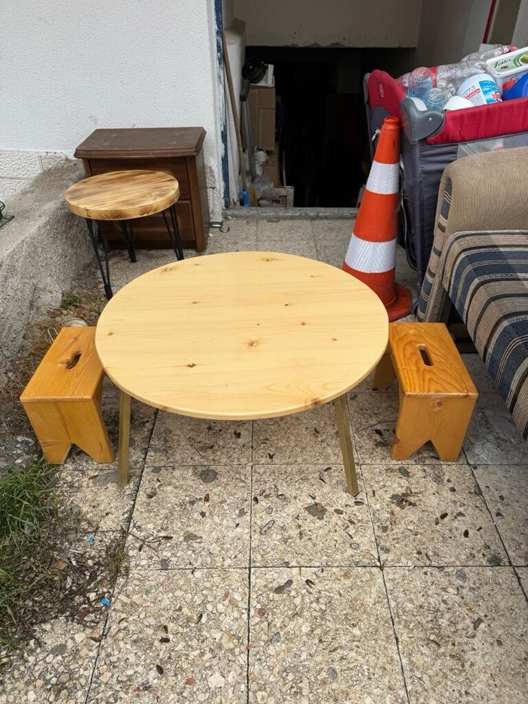 KOMPLE AĞAÇTAN KATLANIR SOFRALI TAKIM. GÜLSÜM ŞARK DÜNYASI. İMALATTAN - 4