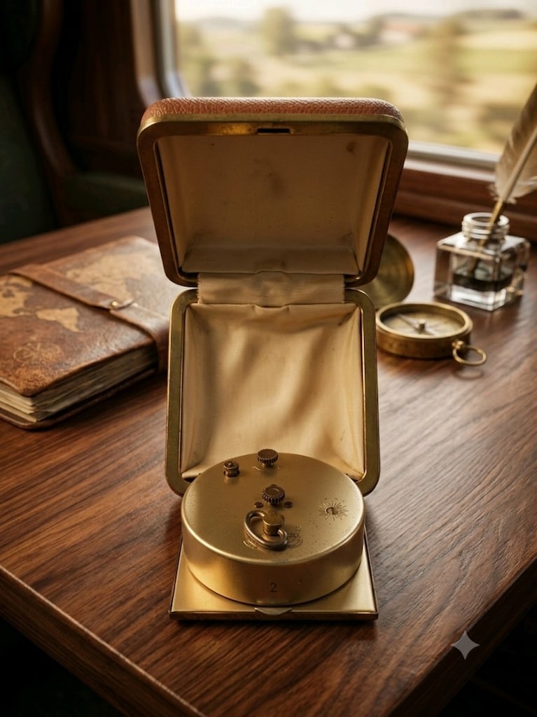 1960'lardan Swania 2 Jewels Seyahat Saati - 3