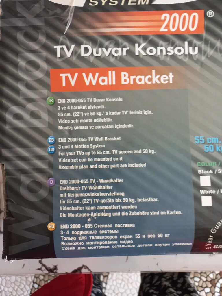 Tv duvara askı aparatı sıfır kullanılmadı - 4