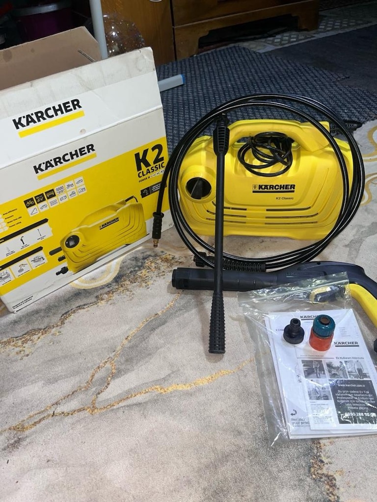 KARCHER K2 Classic 110 Bar Basınçlı Yıkama Makinesi Kutulu Temiz - 3