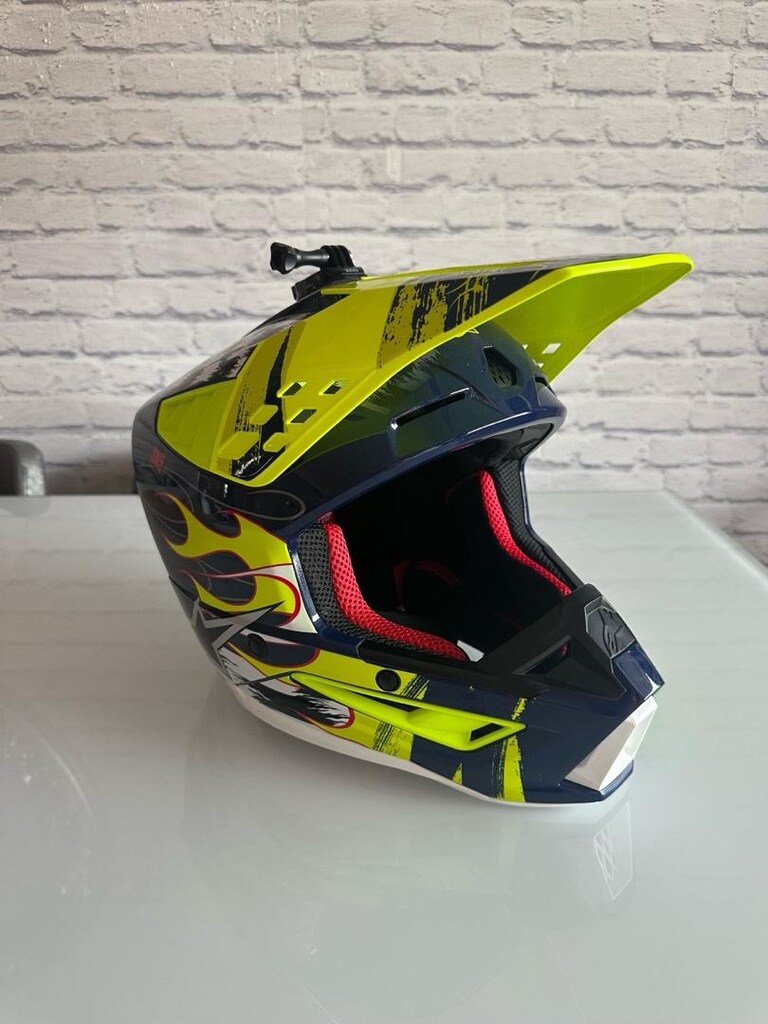 Alpinestars S-M5 Rash – Night Navy / Yellow Fluo Glossy, M (57–58 cm) - 7