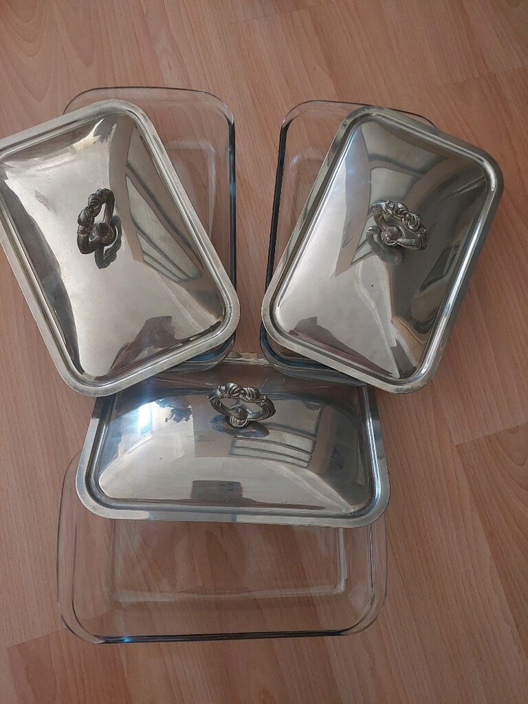 3lu gumus kaplama yemek servislikleri - 3
