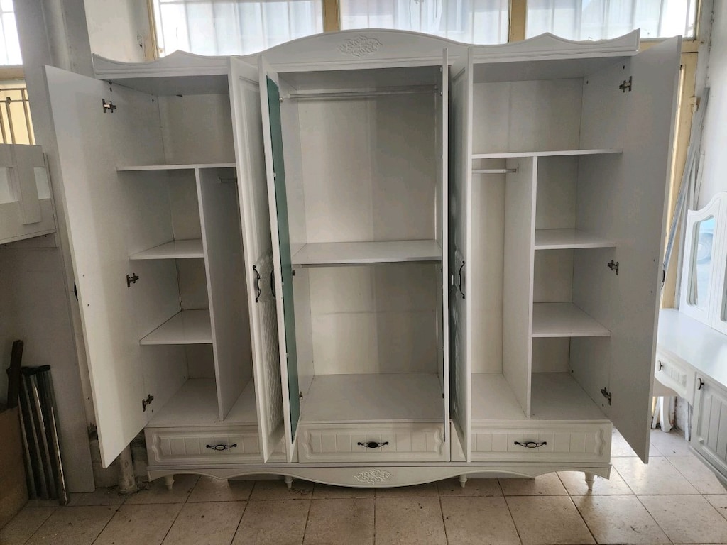 6 Kapılı Gardolap şifoner 2.el temiz Mdf - 4
