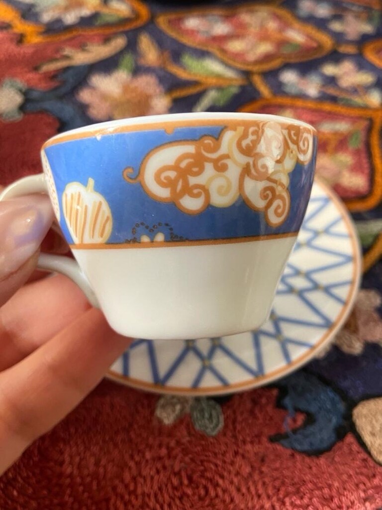 Vintage Danimarka Minyatür Porselen Fincan - 3