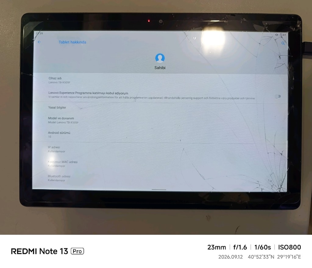 Lenovo x505f tablet - 8