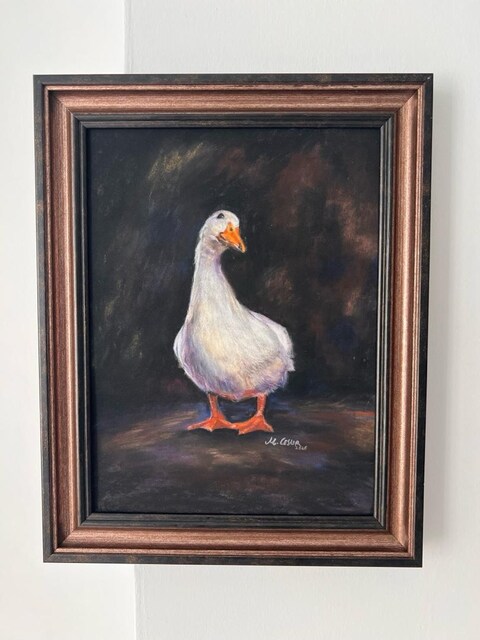 Orijinal Soft Pastel Kaz Tablosu | El Yapımı Sanat Eseri 18x24 cm