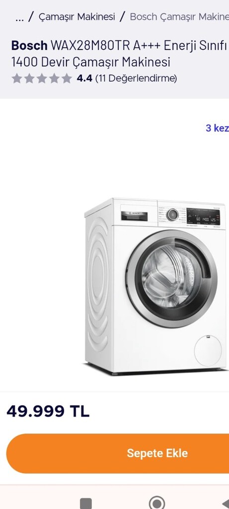 Bosch 9 kg çamaşır makinesi - 6