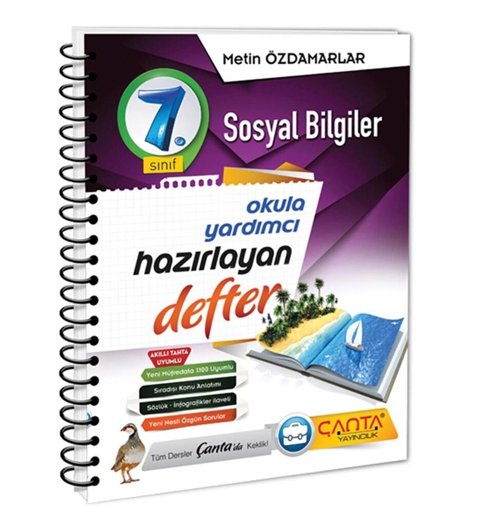 Çanta - 7.sınıf Sosyal Bilgiler Hazırlayan Defter