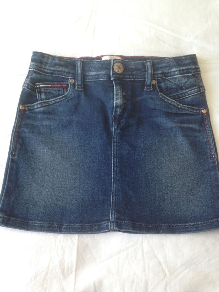 ORİGİNAL TOMMY HİLLFİGER KOT ETEK, 8 yaş - SIFIR
