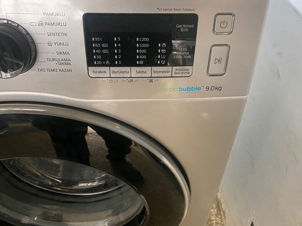Samsung ecoboble 9 kg çamaşır makinesi - 2