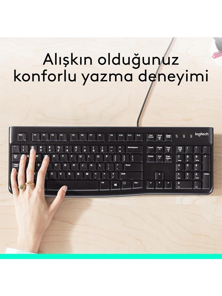 Logitech K120 Kablolu Türkçe Q Klavye - 8