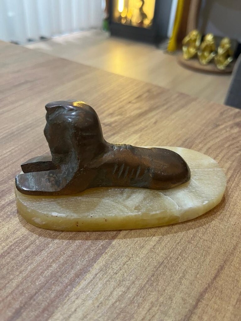 mısır esintili vintage SFENKS figürü - 4