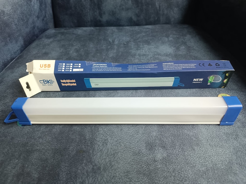 CBK Mıknatıslı Şarjlı Solar Lamba 32 cm - Beyaz (BK-300) - 2