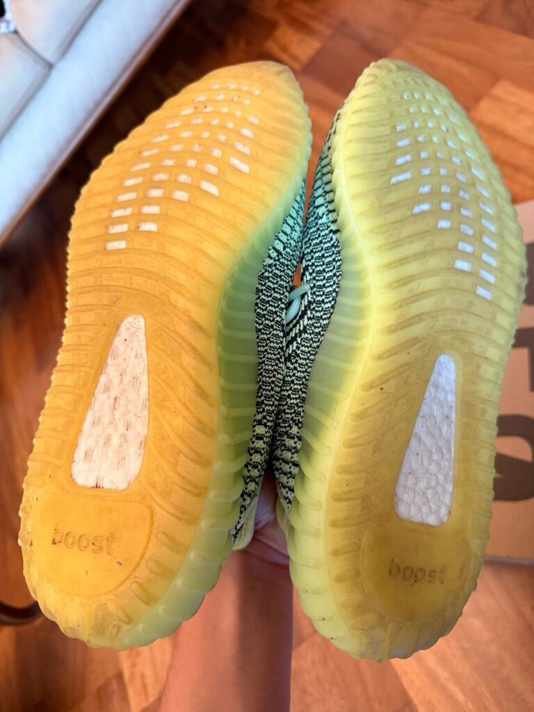 Yeşil Yeezy 350 Boost Orjinal - 4