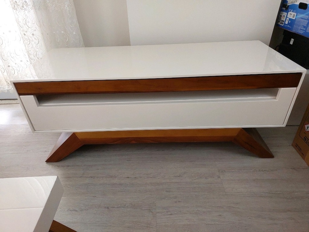 mdf lake boyalı masa 6 sandalye orta sehpa tv sehpası - 10