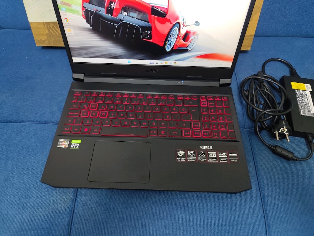 Çok Temiz Acer Nitro 5 GAMİNG - Ryzen 5 + 16 GB + 4 GB RTX 3050 - 10