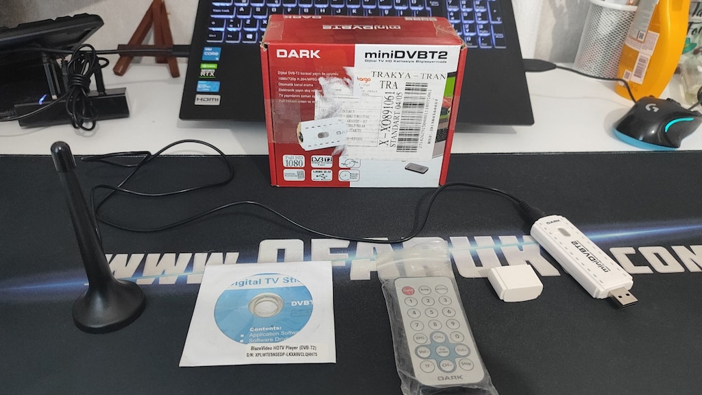 Dark MiniDVBT2 Dijital Karasal Yayın Uyumlu USB HD TV Kartı - 2