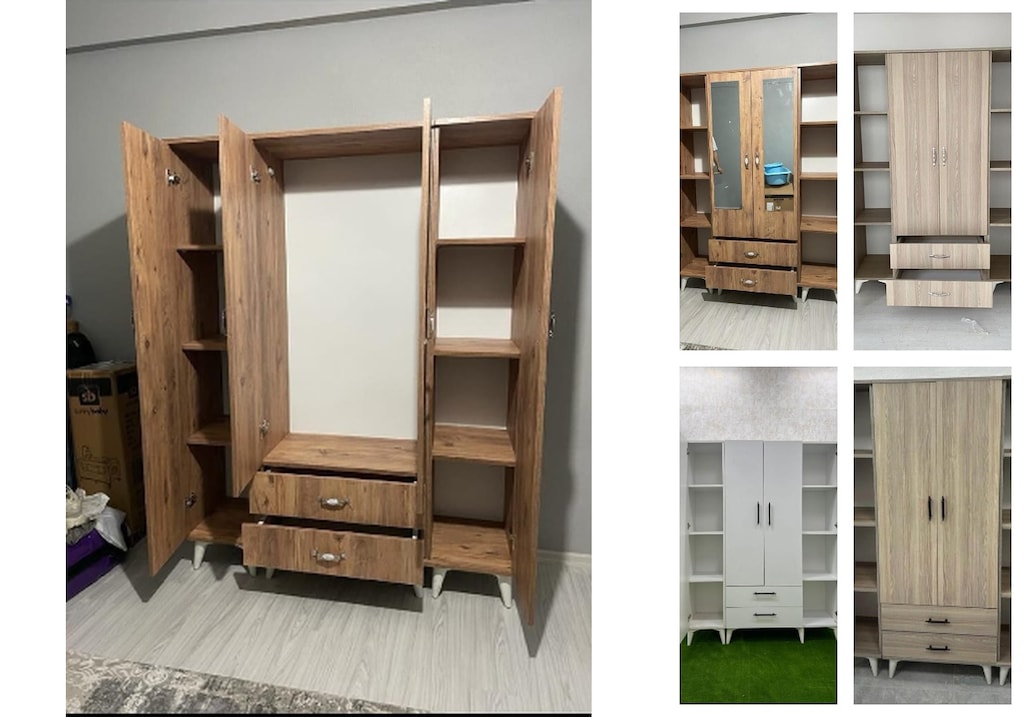 4 kapaklı elbise dolabı vbmcwntlaj - 5