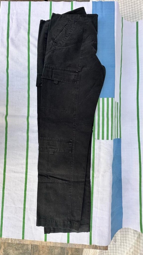 Wintage Canvas/koton kargo siyah pantolon kadın (38/40 beden) - 3