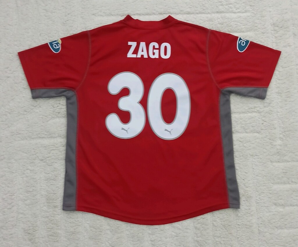 2002-2003 Zago Orijinal Beşiktaş 100. Yıl Deplasman Forma Puma Kırmızı - 2